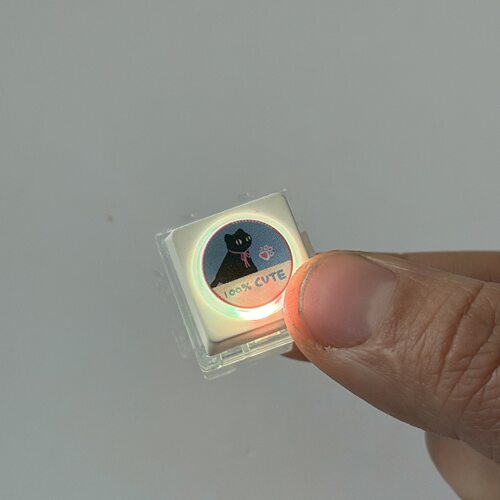 跨境可拼接望望猫解压按键试轴器