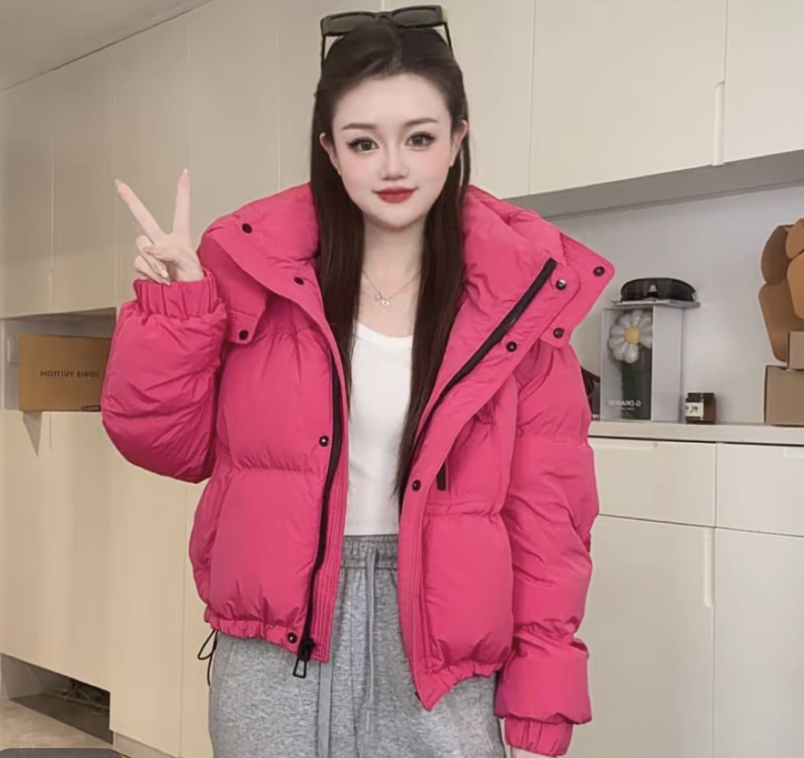 2025冬季新款保暖连帽棉服女棉衣/棉服