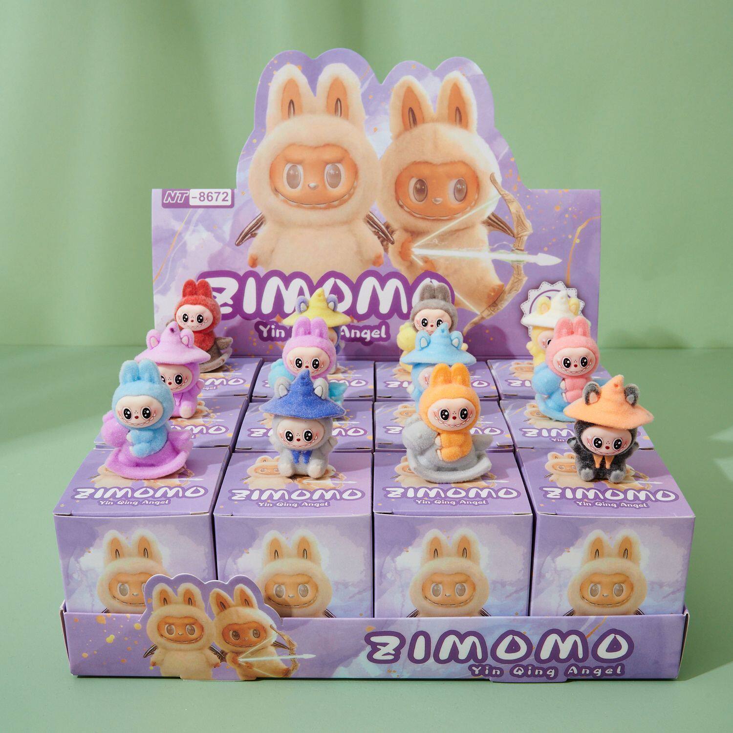 拉布布洞洞乐盲盒植绒公仔