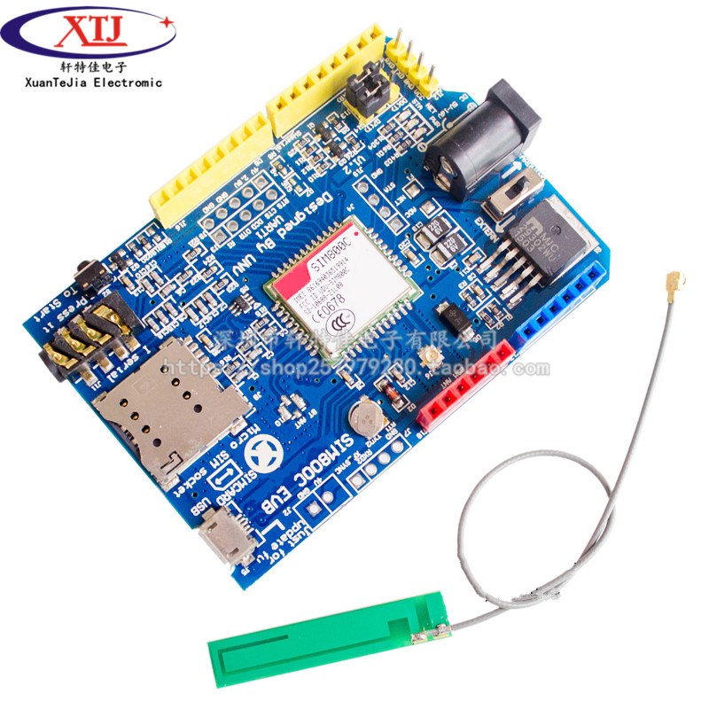 SIM800c开发板代替SIM900模块 GSM  GPRS 4频全球可用