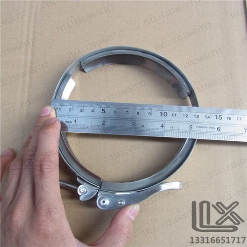 135mm 开口反应器 夹具 夹子 不锈钢反应夹 反应釜 抱箍 快开型