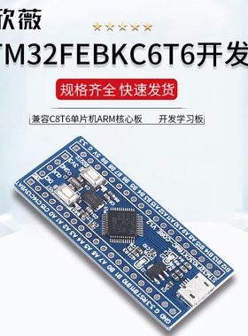 STM32FEBKC6T6开发板 兼容C8T6单晶片ARM核心板 开发学习板
