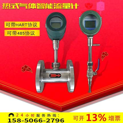 管道/插入式流量计 智能数显高精度热式气体质量流量计液化天然气