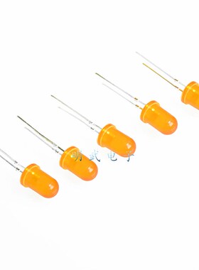 5MM橙色发光管 LED发光管 橙色发光管 橙色LED 发光管 LED