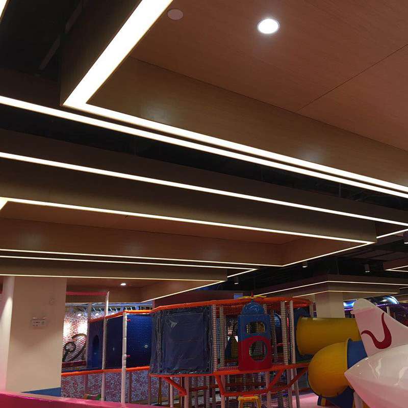 办公商场简约LED线条灯 长条吊线灯嵌入式工程线条方通灯可做非标