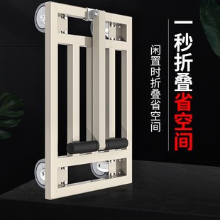 手推车拉货小推车搬运车平板车便携折叠方管工地快递行李拉车拖车