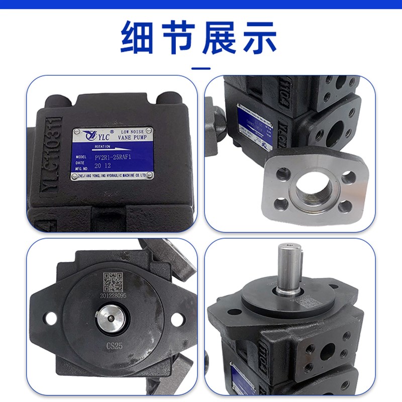 YLC永灵叶片泵PV2R1-19/23液压泵总成PV2R1-31挖掘机液压泵齿轮泵