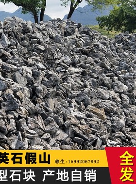英石原石做假山材料石头造景摆件鱼池鱼缸石材天然英德青龙石原创