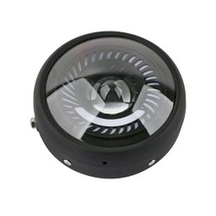 摩托车配件6.5寸改装复古通用大灯漩涡状白光远近光车头灯