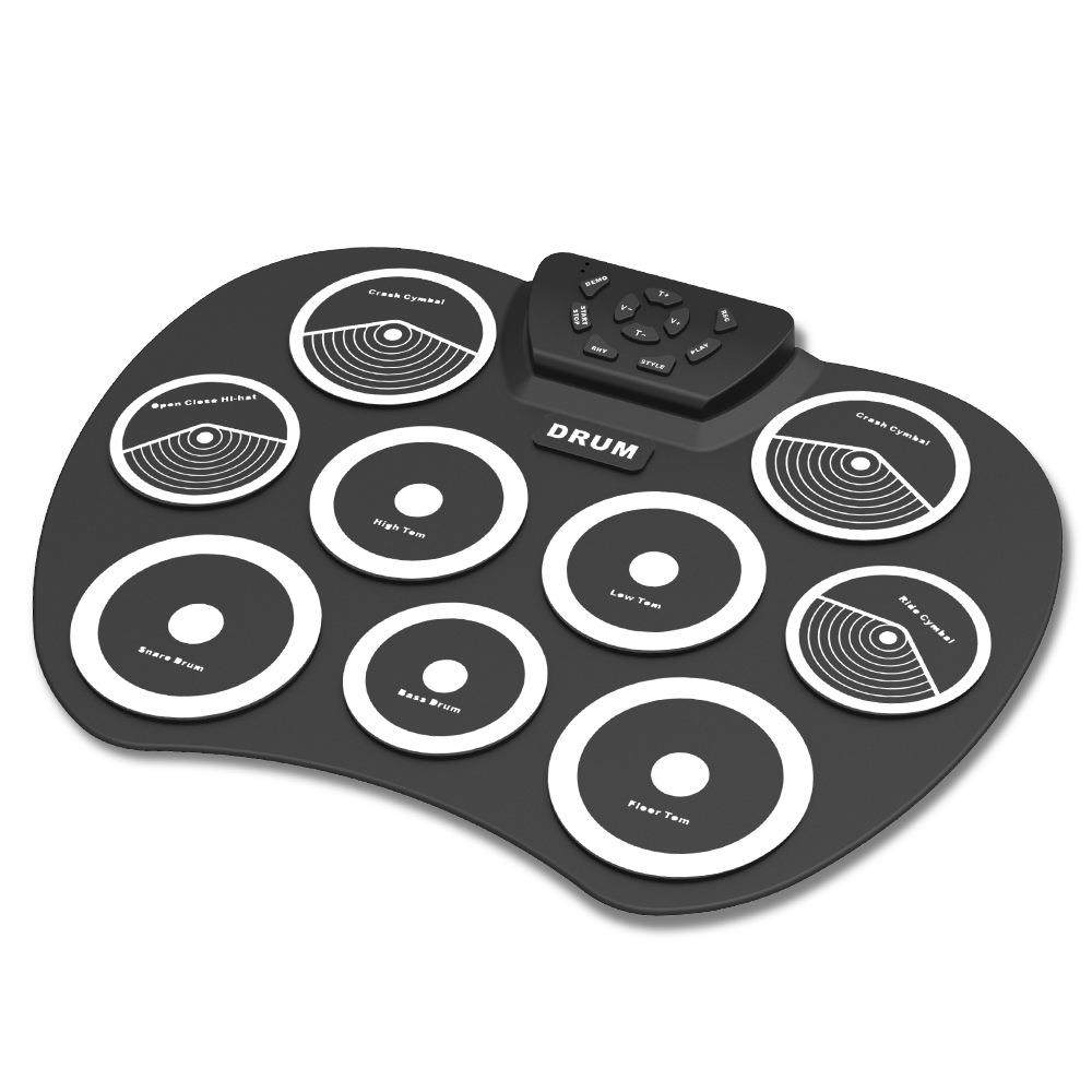 手卷电子鼓桌面G801支持DTX游戏便携式usb带踏板架子鼓儿童初学