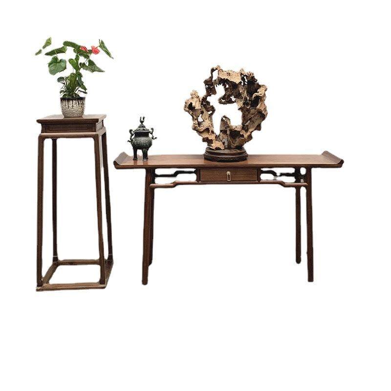 简约新中式供桌案台禅意桌供台条几供条案仿古神台实木玄关桌现代
