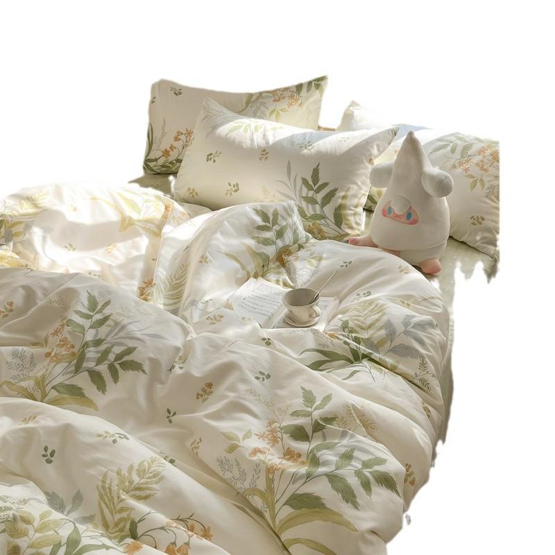 20MX2床5春季款田小碎花纯棉上四件套全棉园被套床包学生宿三件舍