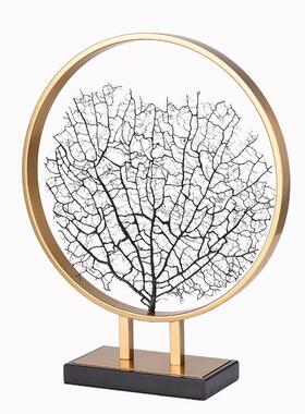 新中式轻奢BJ-0135-理石摆件高级感创意家用居家装客厅饰工大艺品