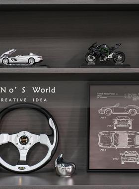 KINO奇诺儿童房摆件现代轻奢高级感软装赛车主题样板间书柜装饰品