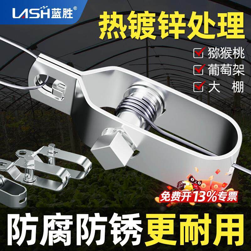 蓝胜热镀锌紧线器葡萄架钢丝绳拉紧器大棚全钢小型铁丝紧固收紧器,五金/工具,其它紧固件,淘宝优惠券,粉丝福利购,淘宝优惠卷