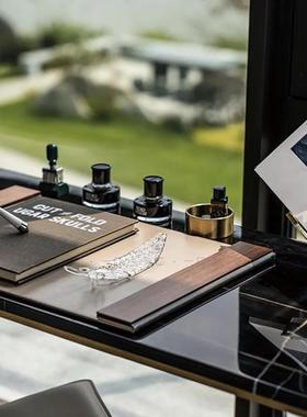 一匚 现代轻奢钢笔墨水写字板搭配套装 样板间书房书桌卧室装饰品