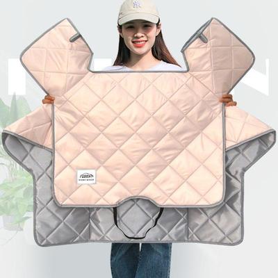 炫彩pu加大加宽加硬电动电瓶摩托车挡风被夏季薄款防晒防水遮阳罩