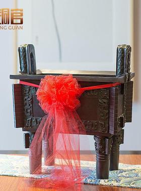 司母戊鼎摆件仿古铜鼎青铜器鼎盛千秋开业礼品办公桌复古工艺品