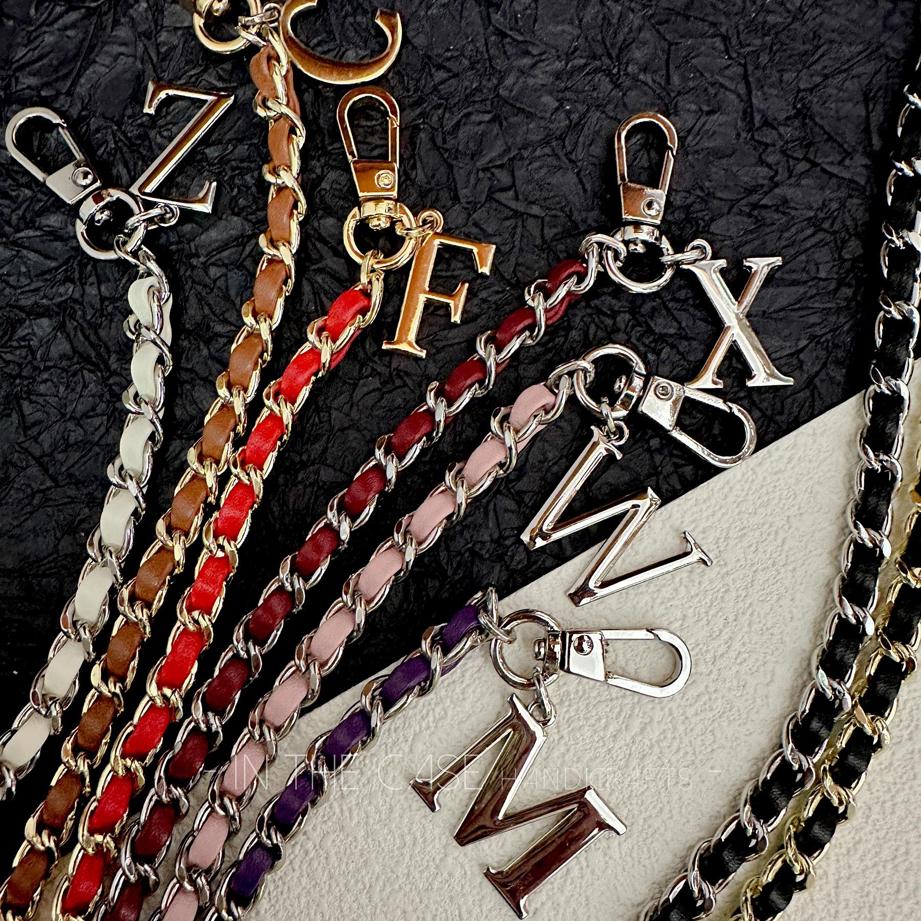 InTheCase防摔8色手机链时髦简约质感金属手机壳皮挂绳字母手腕链