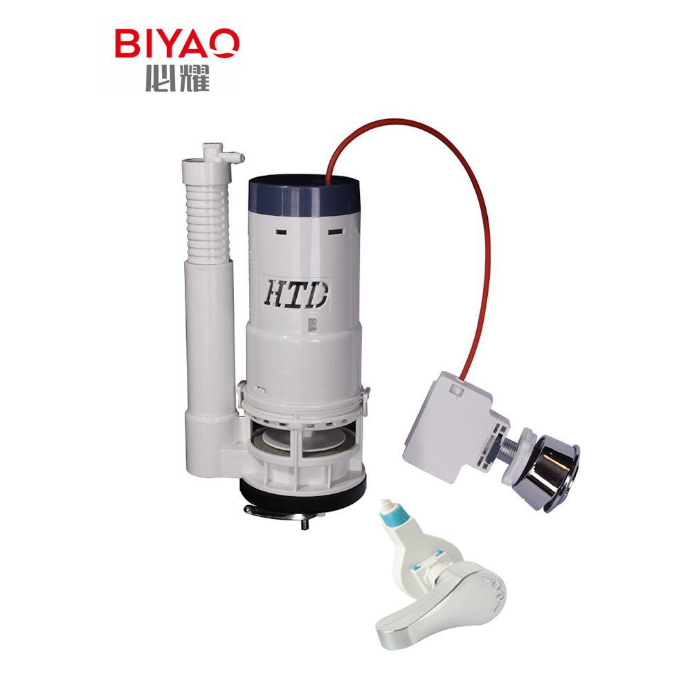 抽水马桶水箱配件侧按钮通用线控双按冲水器手拔老式坐便器排水阀