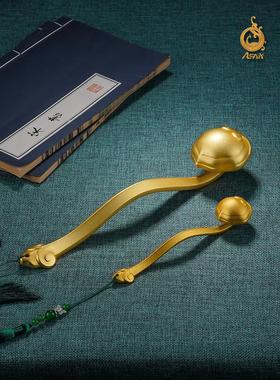 黄铜饰品如意拉手件铜工艺品学习桌中文饰品高考礼物送给妈妈