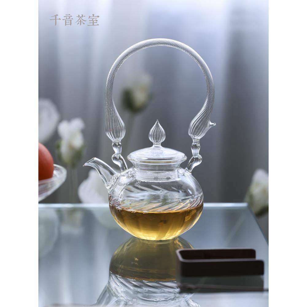 【石庆洋车壶】茶壶耐热玻璃茶壶家用冷冲泡茶壶水壶