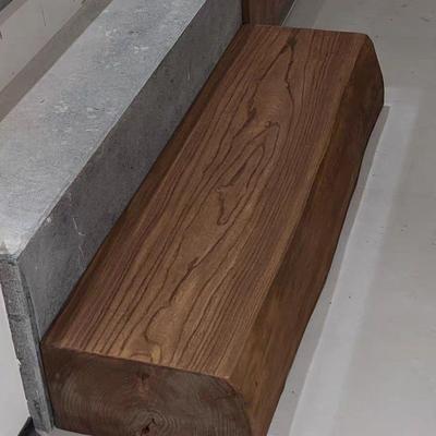 老榆木实木方料原木家居板材木条子风化房梁木方楼梯踏步板步