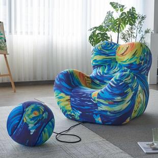 妈妈的怀抱椅网红旋转懒人沙发客厅儿童阳台躺椅定型棉设计师球椅