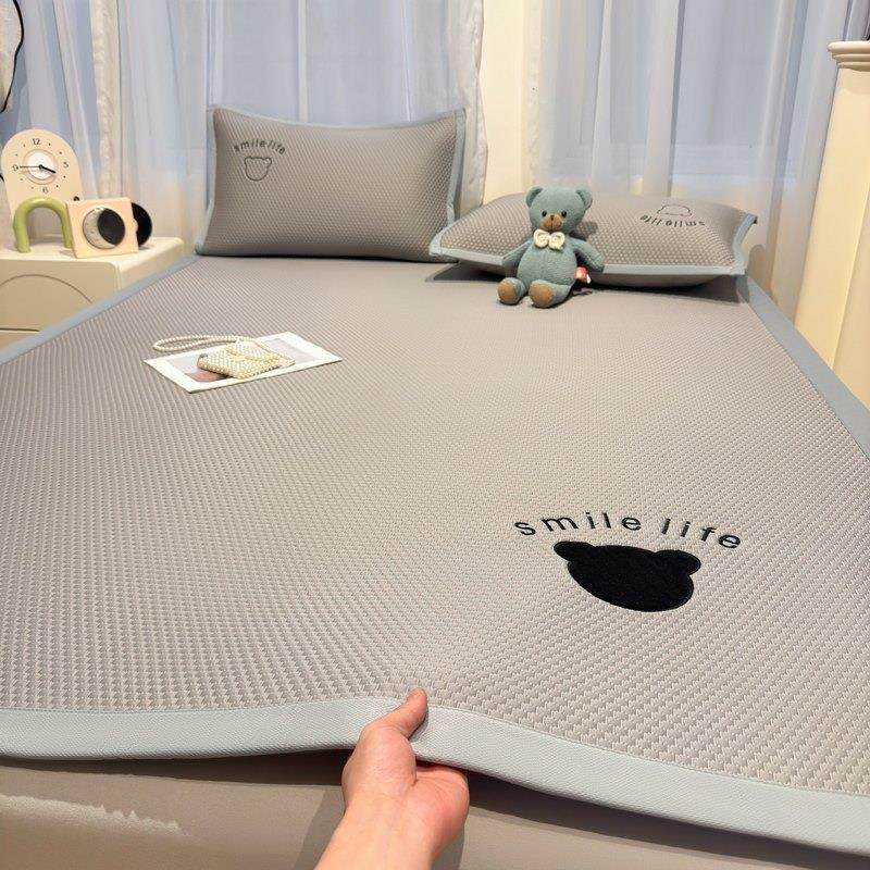 2025新款冰豆豆软凉席夏季凉感垫子床笠冰丝学生宿舍单人三件式,床上用品,冰丝席,淘宝优惠券,粉丝福利购,淘宝优惠卷