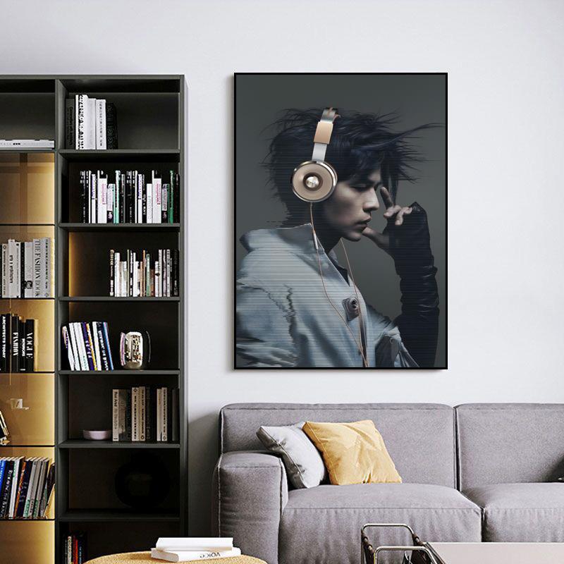 周杰伦专辑封面海报装饰画 画照片墙走廊客厅沙发背景墙卧室床头