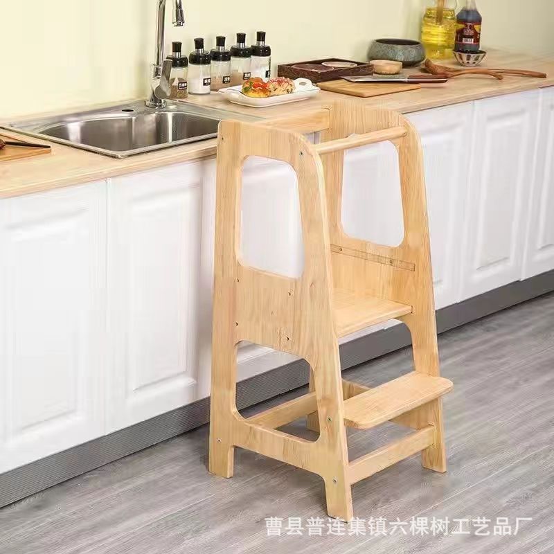 木质儿童洗手凳实木学习塔宝宝卫生间台阶洗漱凳可调节厨房踩踏凳