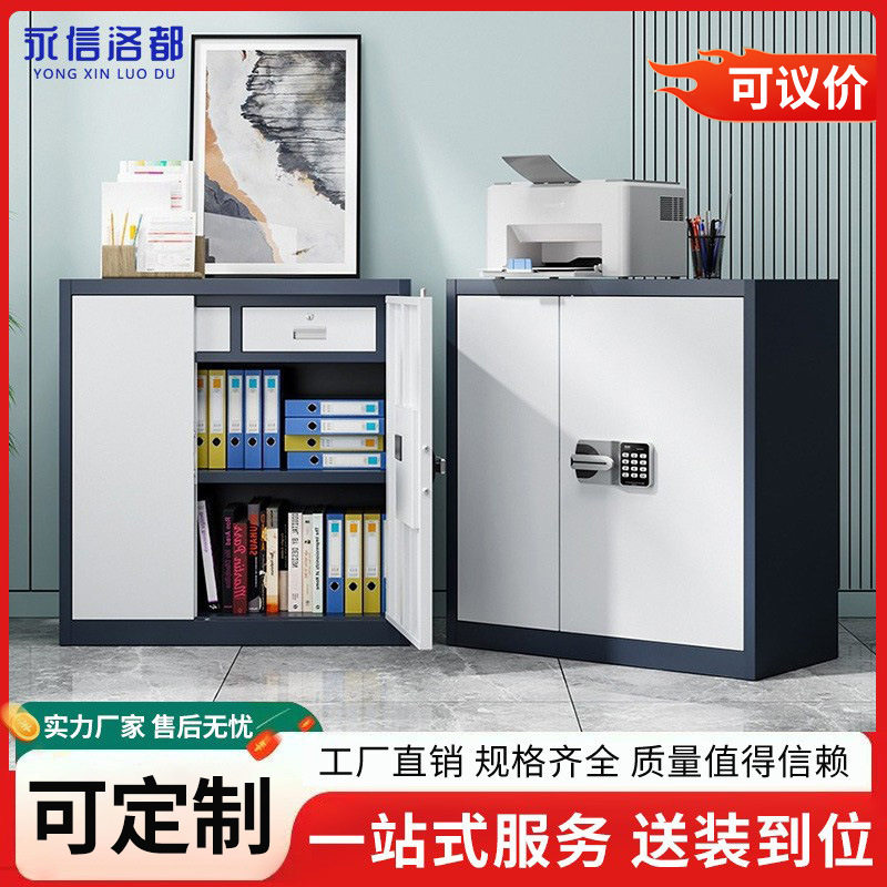 永信洛都办公室电子保密柜密码锁档案柜储物柜指纹保险柜铁皮矮柜