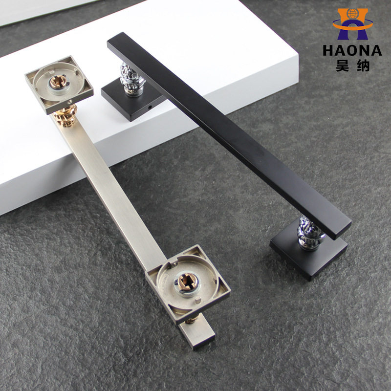 玻璃门拉手锌合金欧式简约实木门大拉手 欧式别墅ktv大门把手对装
