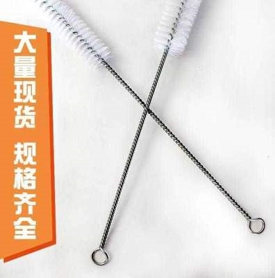 超细毛刷管道手用长柄白塑料尼龙丝管道子内孔试管清洁玻璃瓶刷