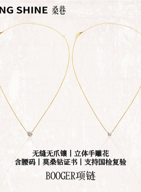 桑巷X海月联名925银鼻屎钻项链