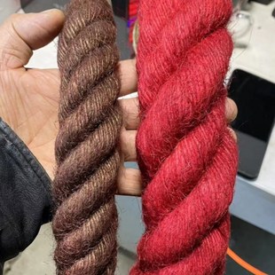 装饰吊床粗麻绳猫咪红色绳子秋千彩色承重老式捆绑绳吊缚超粗红绳
