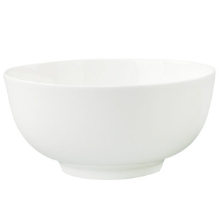 精选纯白骨瓷饭碗陶瓷ins欧式简约餐具套装家用大汤碗面碗吃米饭