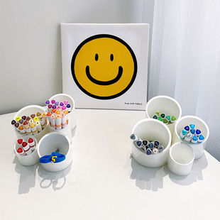 精选BOON斜插式笔筒收纳盒办公室桌面轻奢高级感简约高档儿童学生