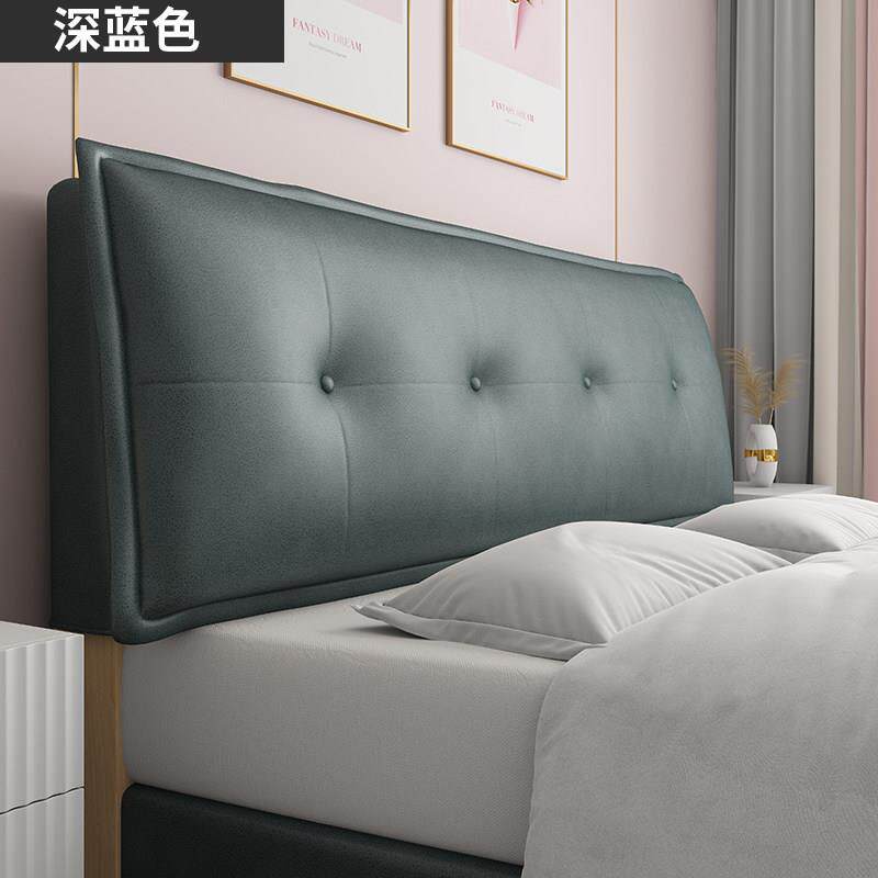 床头靠垫大靠背简约床头套罩科技布软包可固定床上靠枕拆洗海绵