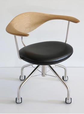 意式极简电脑椅办公椅 书椅 PP502 Swivel Chair Hans J. Wegner