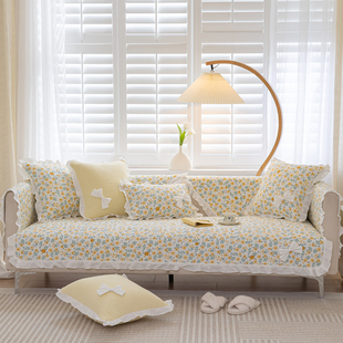 定制沙发垫全棉四季通用防滑皮专用坐垫子套罩2023新款盖巾遮尘布