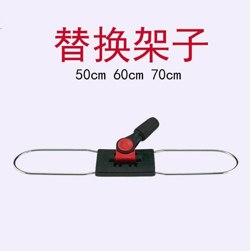 50 60 70cm大码平板长拖把替换尘推头架子工厂车间酒店保洁布专用