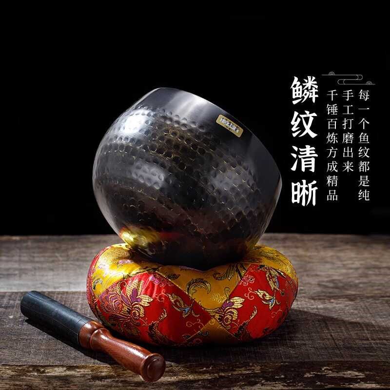 台湾博能堂铜磬纯铜瑜伽钵盂颂钵音钵铜钵冥想静心钵盂碗家用摆件