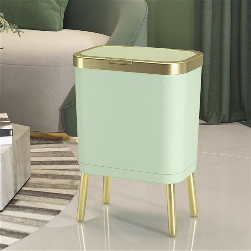 精选高脚垃圾桶按压带盖厨房大号收纳桶卫生间厕所夹缝垃圾筒轻奢,家庭/个人清洁工具,垃圾桶,淘宝优惠券,粉丝福利购,淘宝优惠卷