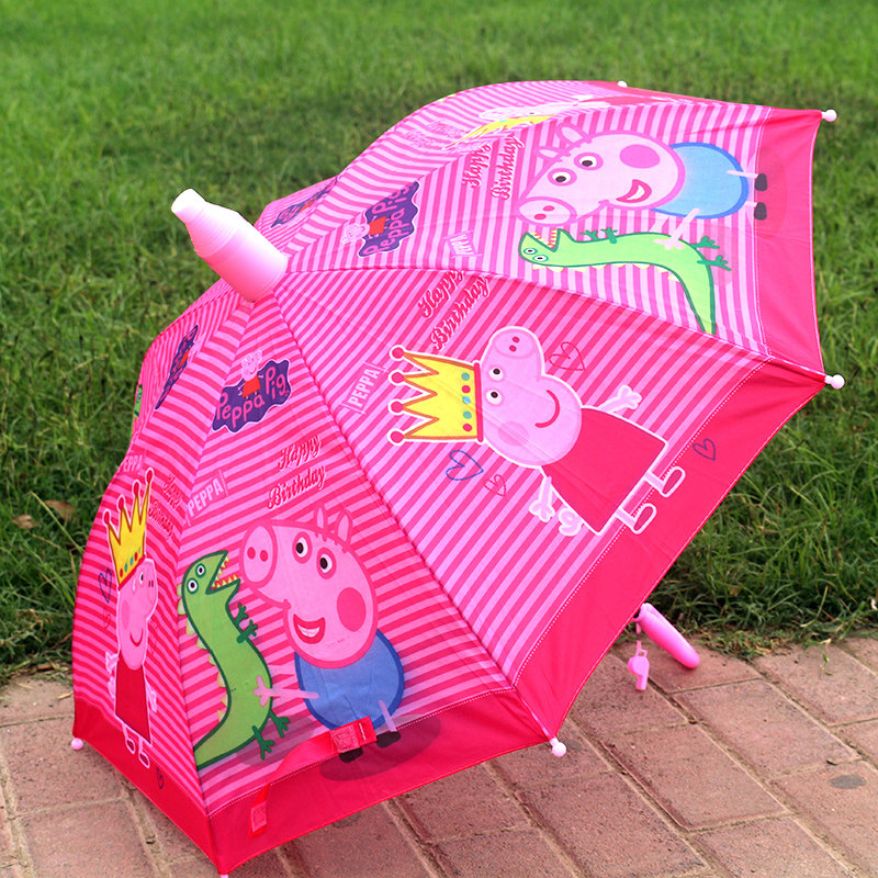 白雪公主粉色儿童雨伞幼儿园卡通超级可爱小学生男女童小孩半自动