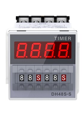 精选深鑫泰数显时间继电器DH48S-S 1Z 2ZH 2S220V循环控制时间延