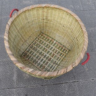 竹编大箩筐竹筐竹篮子竹篓收纳筐大号淘米箩篼水果筐粮食筐喜事筐