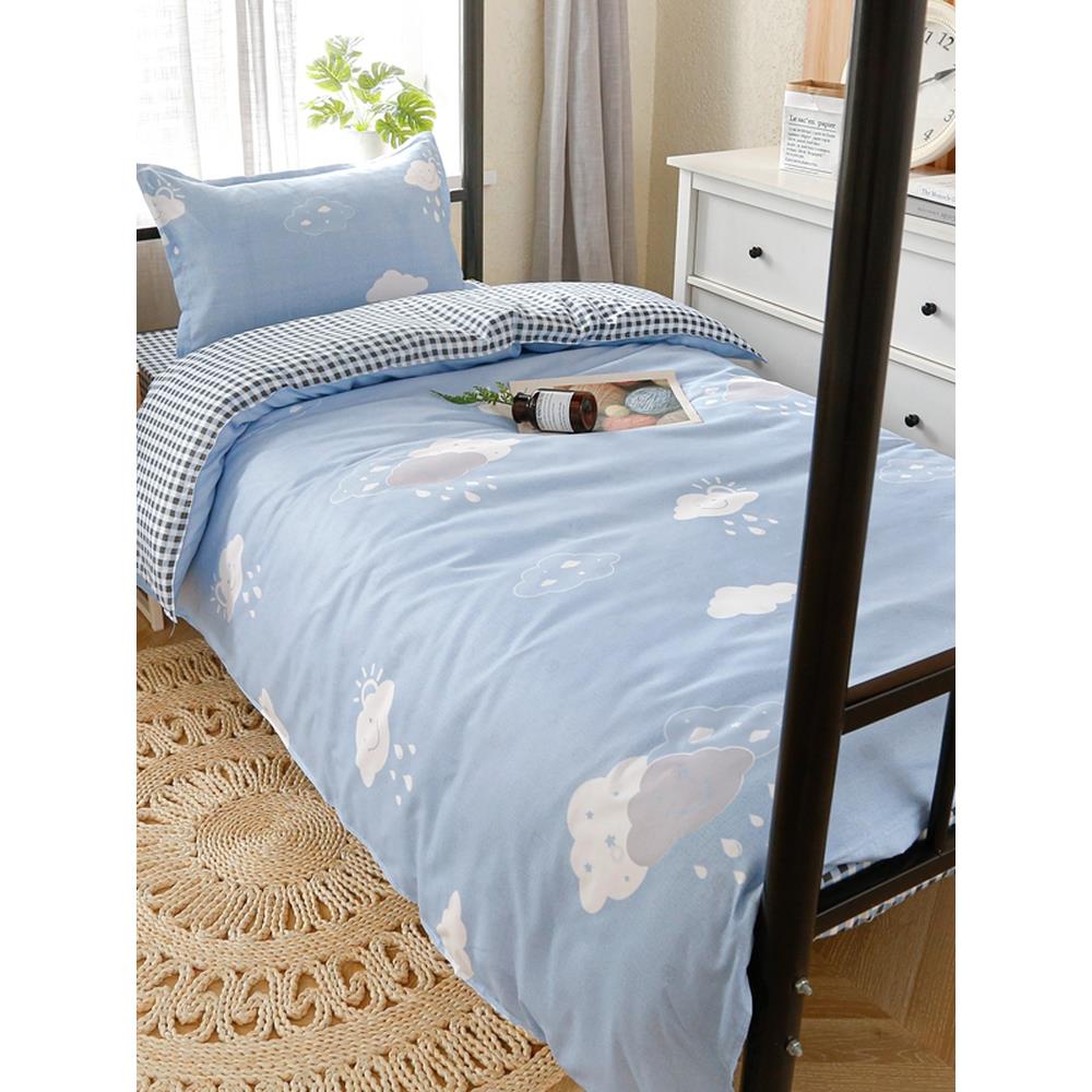 学生职工宿舍被子床单枕头床垫全套秋冬被褥六件套居家床上四件套