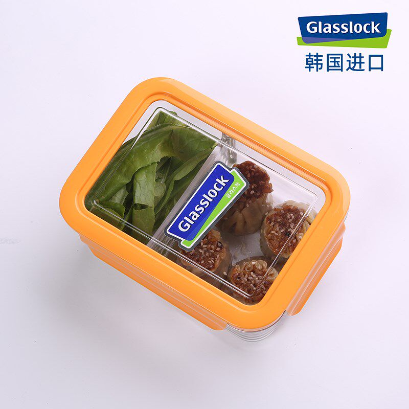 glasslock韩国进口分隔钢化玻璃保鲜盒耐热便当饭盒neo系列易拆洗