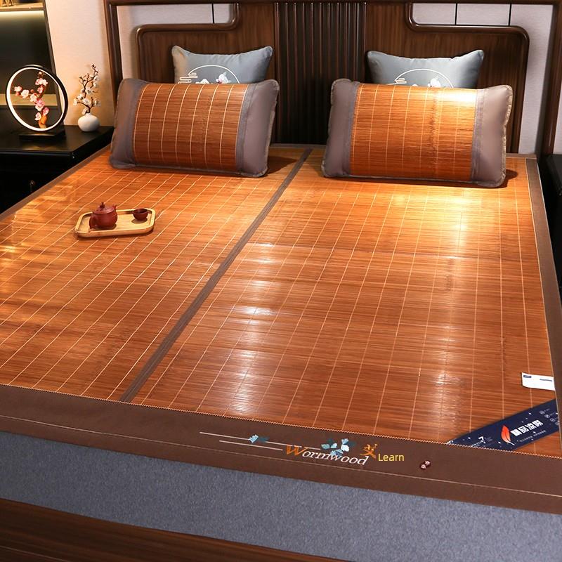 天然竹席，新型夏季席，可折叠高端加厚冰丝席，夏季家用母婴草席